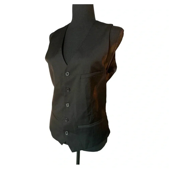 Men's H&M Black Vest Size 36R - Picture 1 of 7
